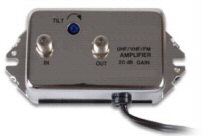 20dB UHF / VHF / FM Distribution Amplifier UHF / VHF / FM Sloped 20dB amplifier with Tilt Control