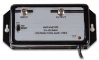 Home 25dB Gain UHF / VHF / FM Distribution Amplifier (With FM trap)