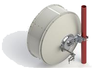 1.2 m | 4 ft ValuLine High Performance Low Profile Antenna, single-polarized, 10.12511.700 GHz 
