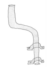 Slimline - Pole Mount S-Tube S-bend pipe