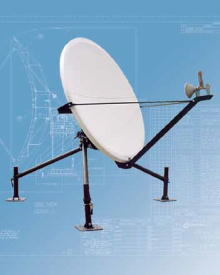 1.2 Meter Quick Deploy Antenna Model 1139 QD