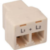 RJ11 standard dictates a 2-wire connection