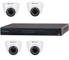 8 Channel NVR with 4 HD 720p IP Cameras 8x4 KIT