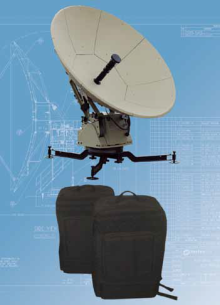 1.0 Meter Flyaway Backpack Antenna Model C100B