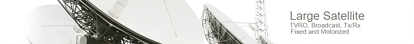 1.8 Meter and 2.4 Meter Dish. 12 foot, 3.8 meter The OFFSET PRIME FOCUS antenna.